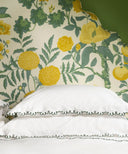 Thea Scalloped Pillowcase, Fern Green, Lifestyle