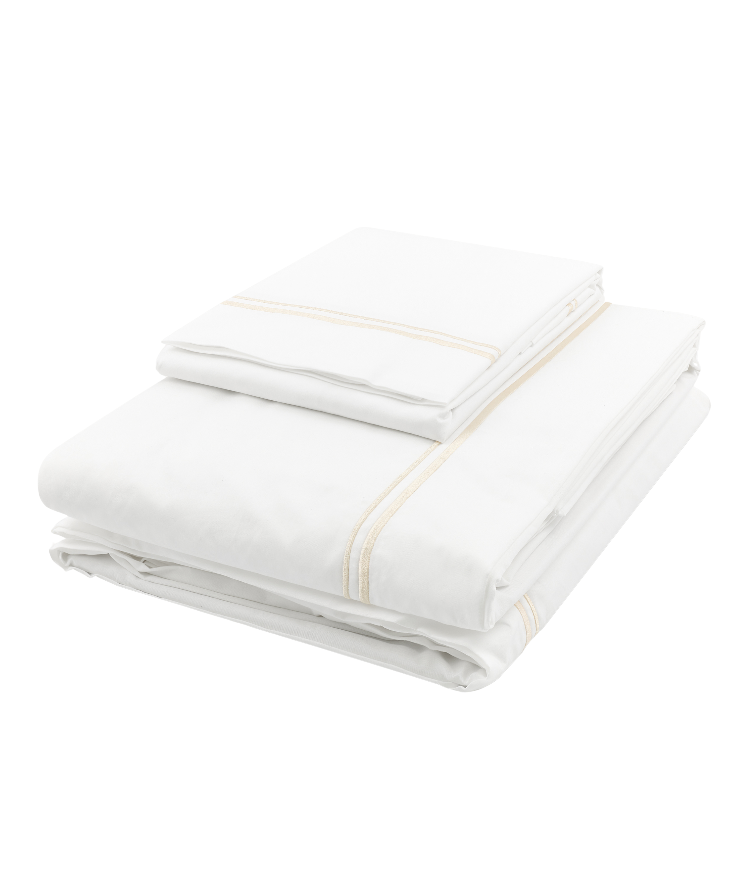 Evora Double Row Corded Top Sheet, Buttermilk