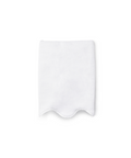 Pair of Amelia Scalloped Hand Towels, White