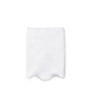 Pair of Amelia Scalloped Hand Towels, White