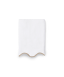 Pair of Amelia Scalloped Hand Towels, Taupe