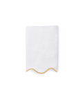 Pair of Amelia Scalloped Hand Towels, Mustard