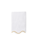 Pair of Amelia Scalloped Hand Towels, Mustard