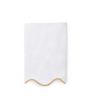 Amelia Scalloped Bath Towel, Mustard