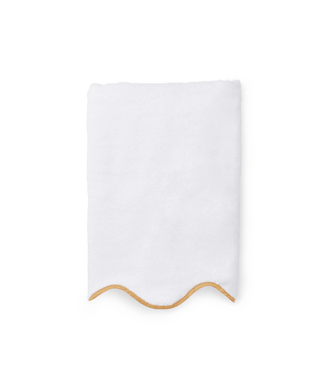 Amelia Scalloped Bath Towel, Mustard