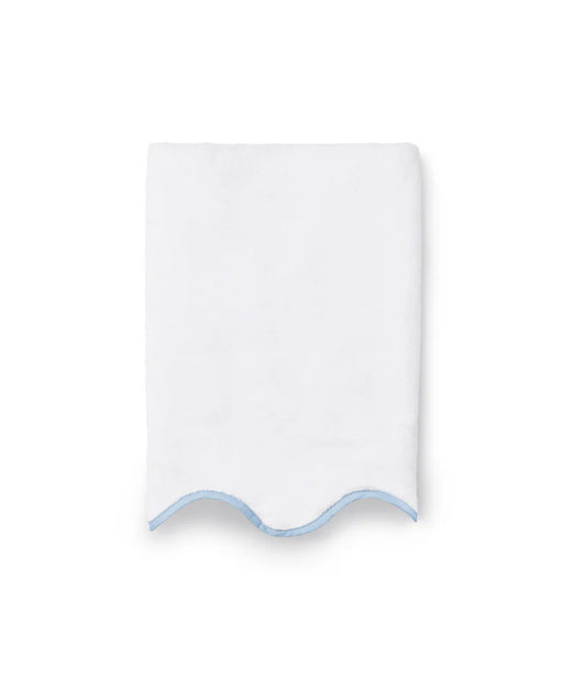 Amelia Scalloped Bath Towel Family Bundle, Powder Blue