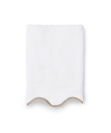 Amelia Scalloped Bath Towels, Taupe