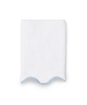 Amelia Scalloped Bath Towels, Powder Blue