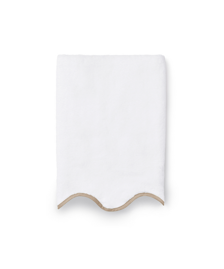 Amelia Scalloped Bath Towel, Taupe