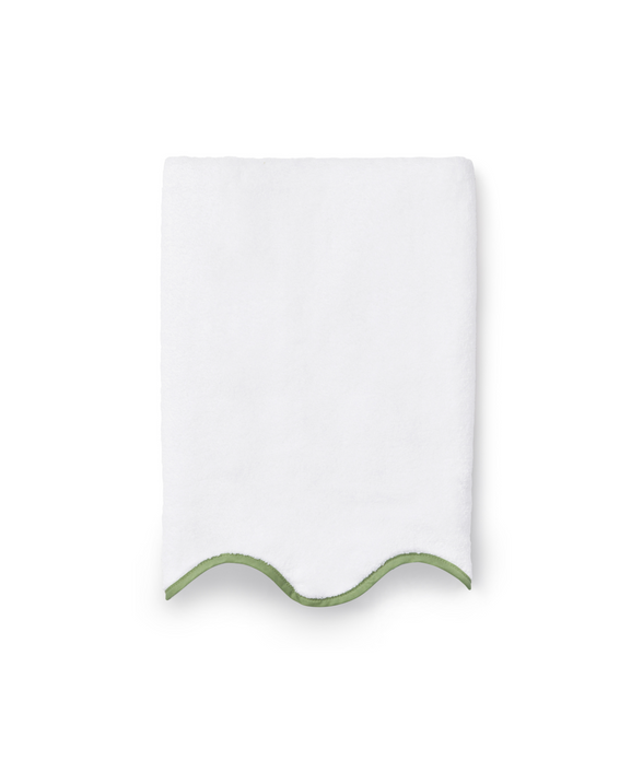 Amelia Scalloped Bath Towel, Asparagus