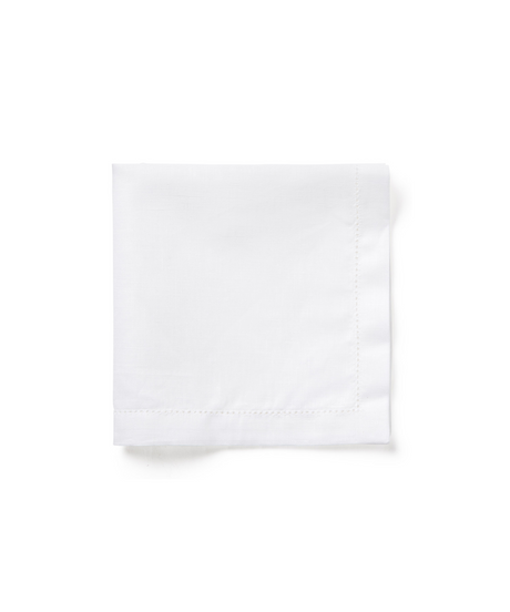 Rebecca Udall Classic Hemstitch Linen Napkin, White