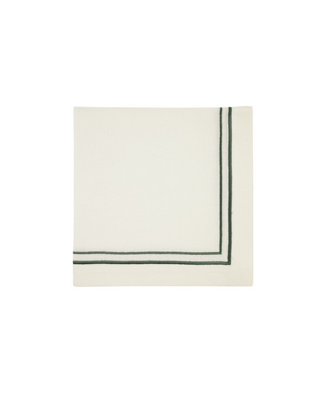 Rebecca Udall Sophie Classic Two Cord Napkin, Forest Green