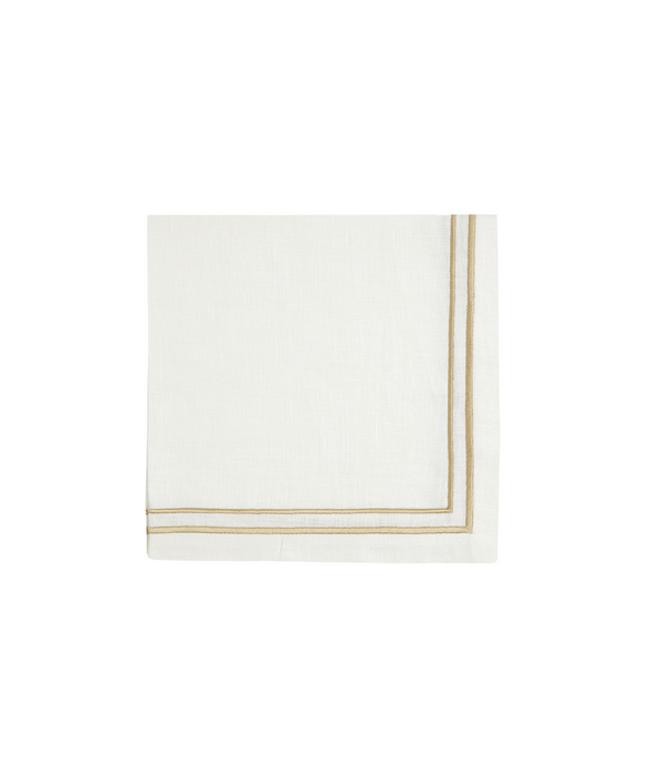Sophie Classic Two Cord Napkin, Antique Gold