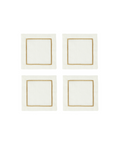 Rebecca Udall Set of 4 Sophie One Cord Cocktail Napkins, Antique Gold
