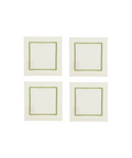 Rebecca Udall Set of 4 Sophie One Cord Cocktail Napkins, Sage