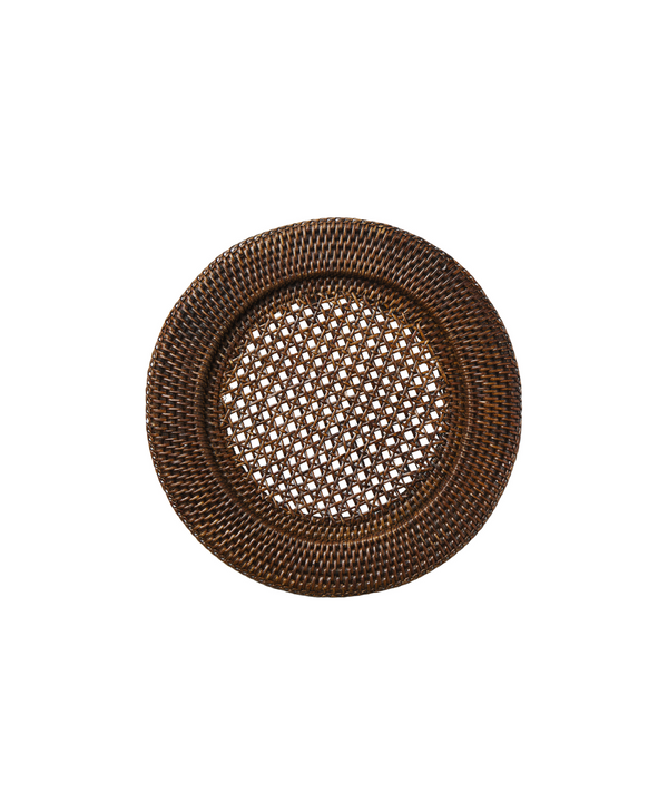 Rebecca Udall Hand Woven Rattan Charger, Brown