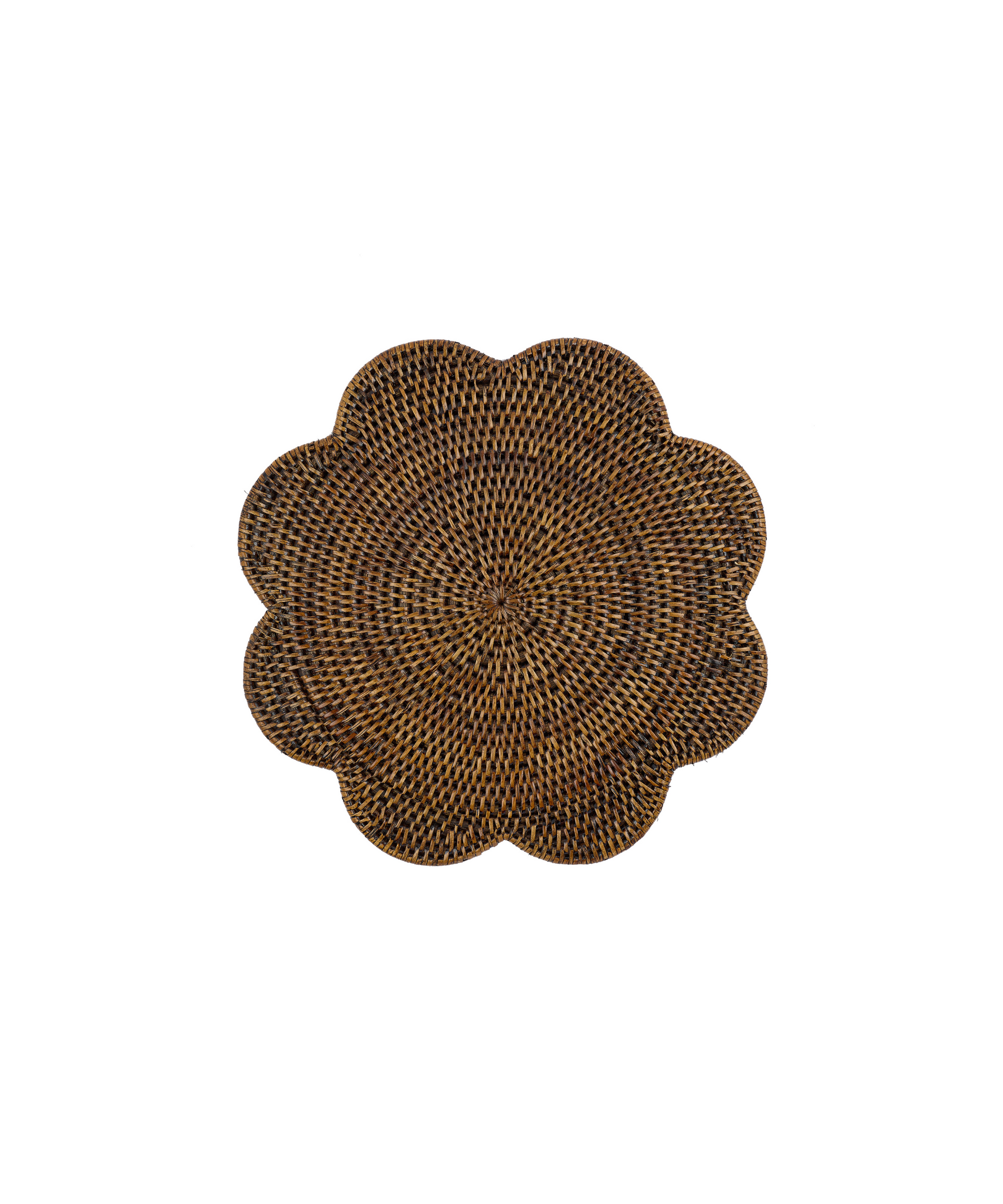Rattan Scalloped Placemat