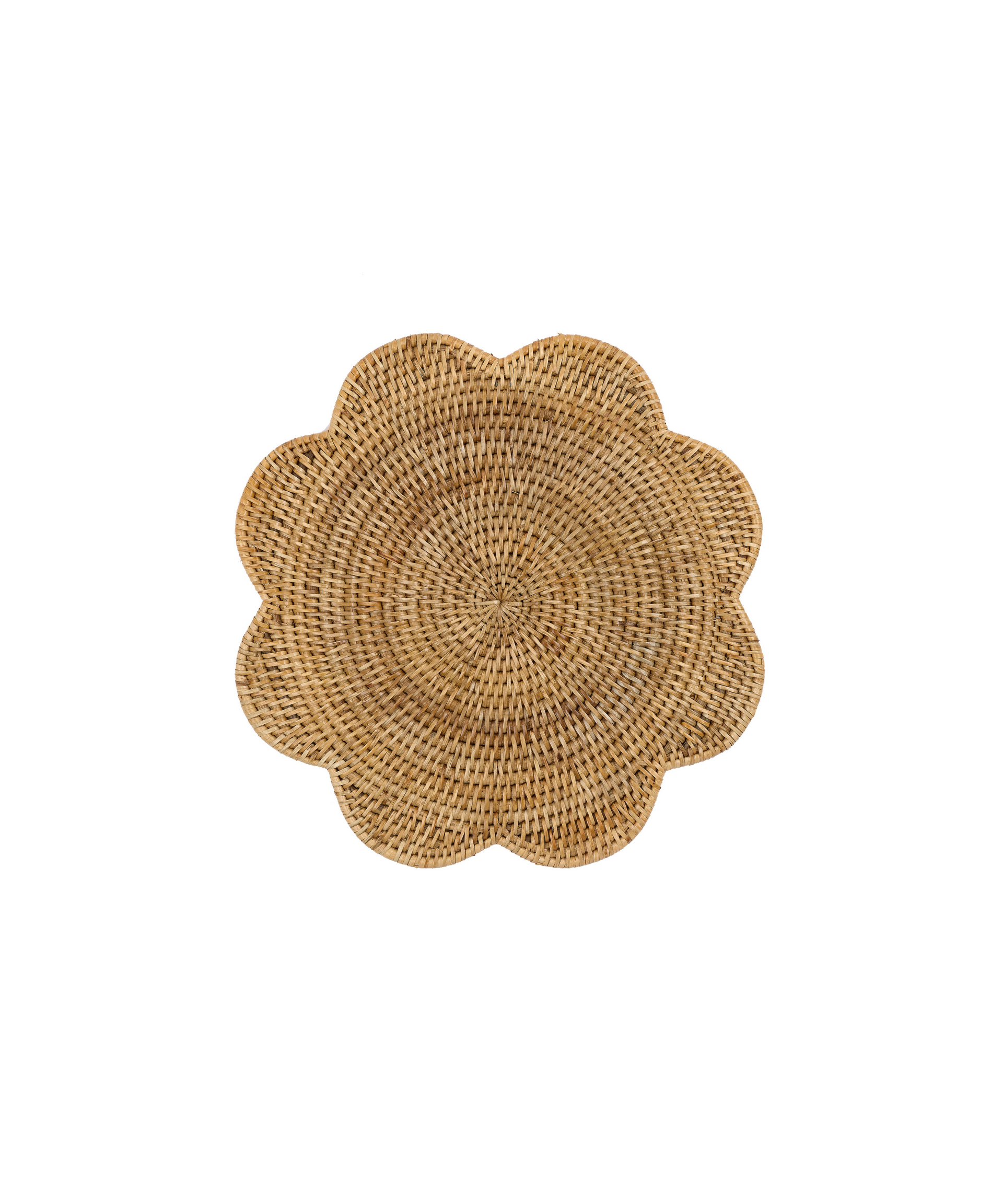 Rattan Scalloped Placemat