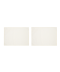 Pair of Rectangular Waxed Linen Placemats, Ivory/Buttermilk