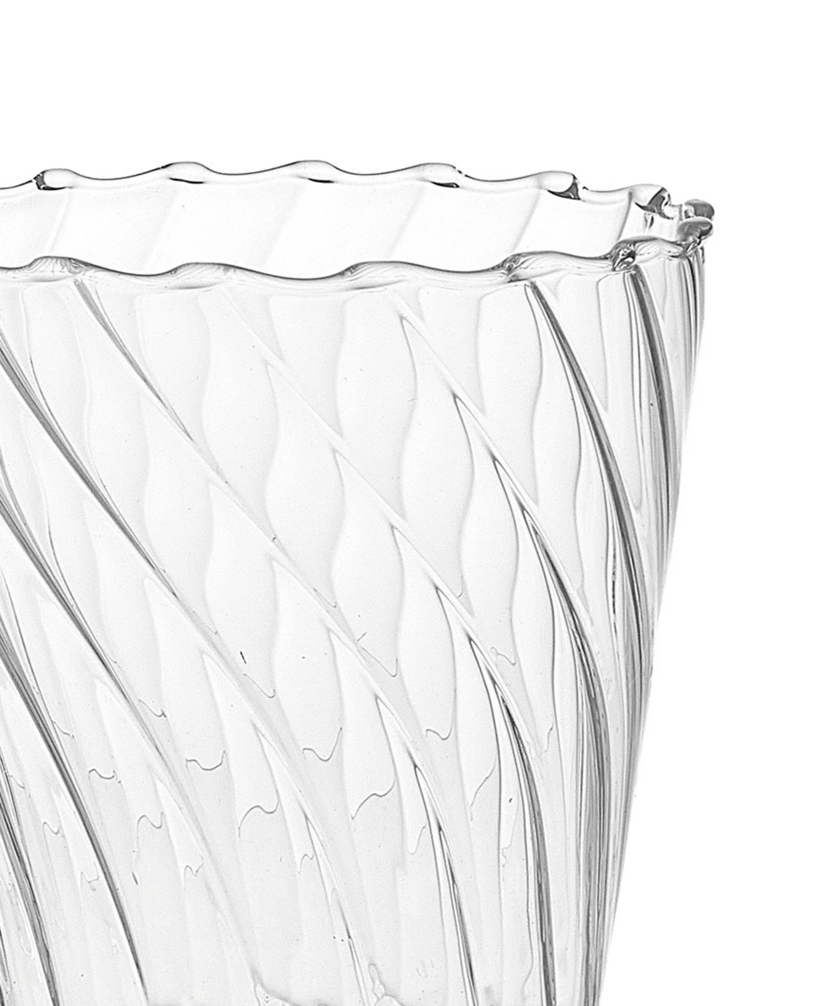 Rebecca Udall, Tapered Rippled Detail Tumbler Glass
