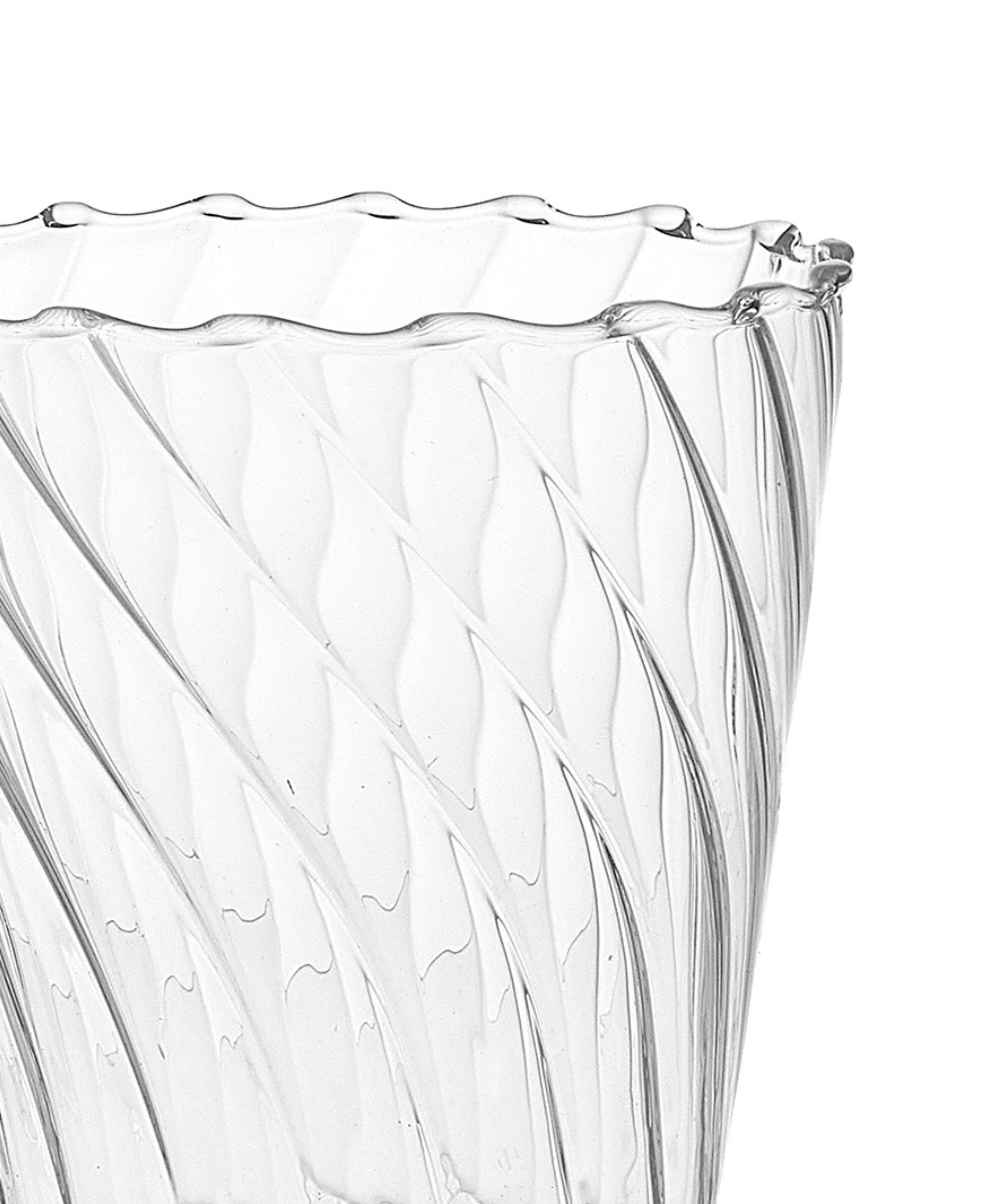 Rebecca Udall, Tapered Rippled Detail Tumbler Glass