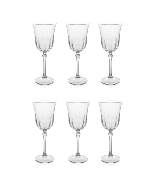 Daphne Optic Crystal Red Wine Glass, Rebecca Udall, Set of 6