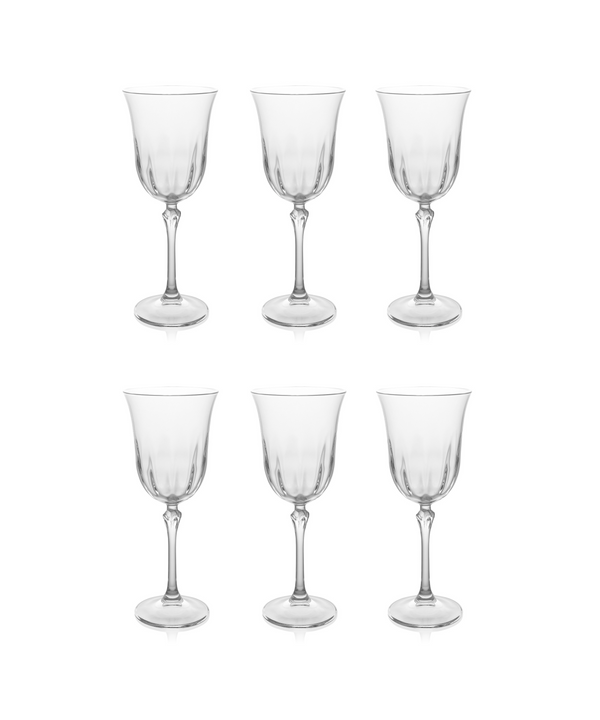 Daphne Optic Crystal Red Wine Glass, Rebecca Udall, Set of 6