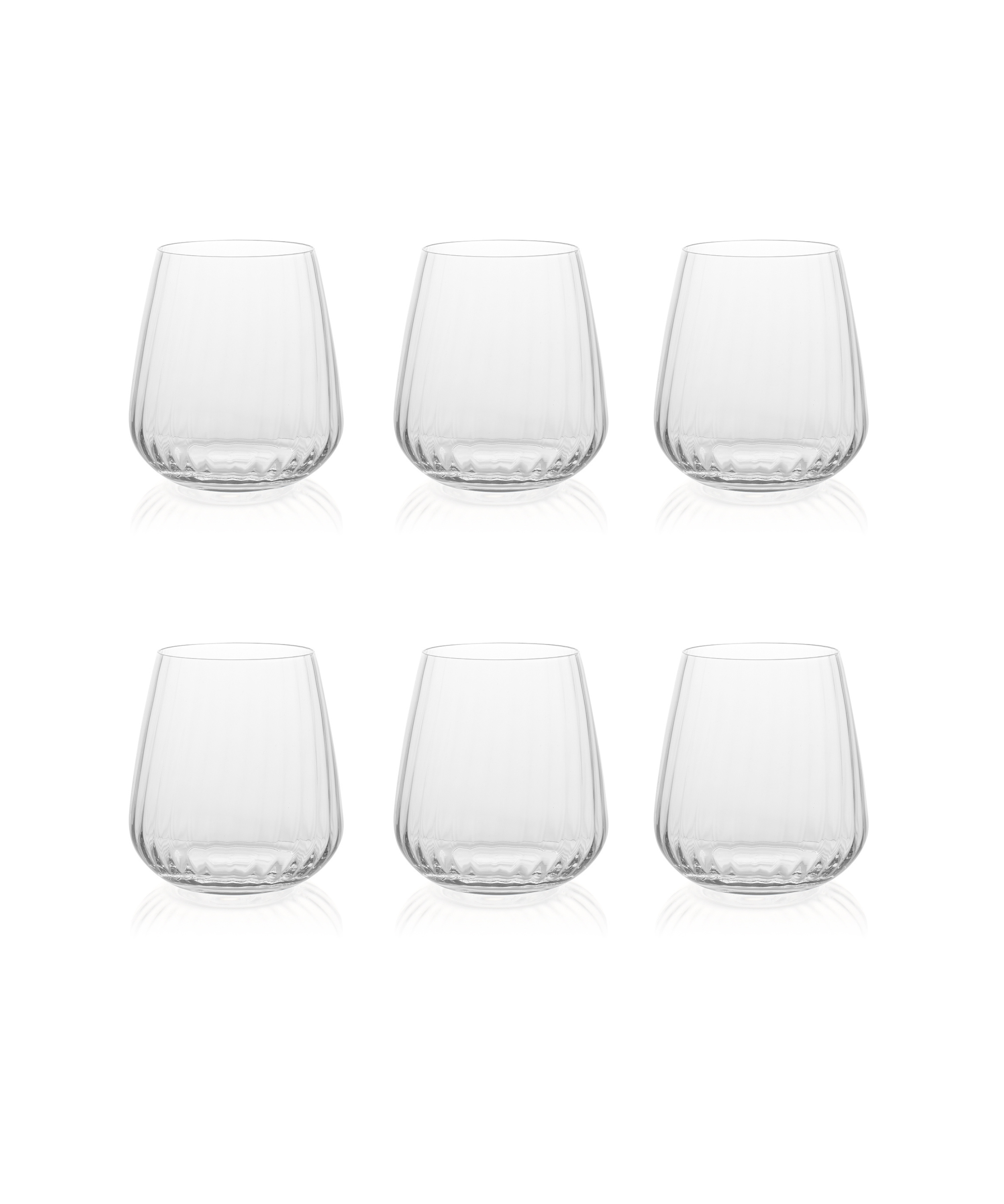 Rebecca Udall Daphne Optic Crystal Tumbler Glass, Set of 6