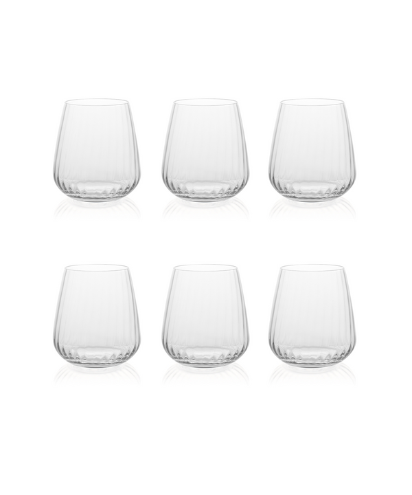 Rebecca Udall Daphne Optic Crystal Tumbler Glass, Set of 6