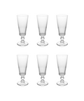 Evelyn Crystal Flute Glasses, Rebecca Udall, Set of 6
