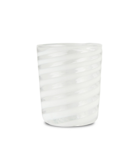 Rebecca Udall Alicia Murano Glass Tumbler, White