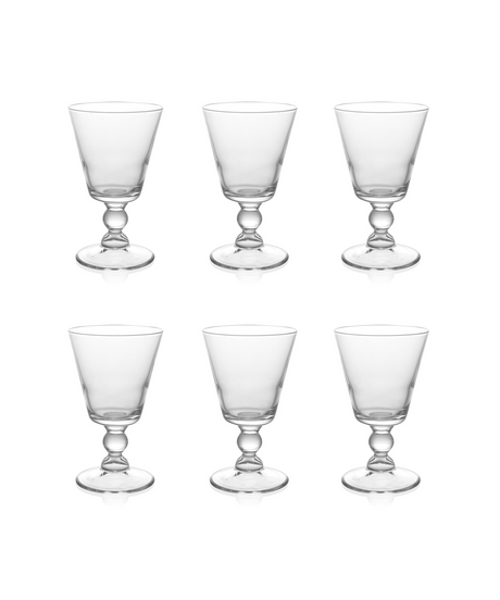 Rebecca Udall Set of 6 Evelyn Crystal Wine Glasses