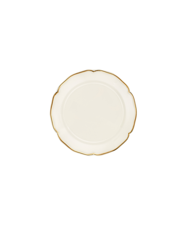 Rebecca Udall Madeleine Dessert Plate, Gold Filet