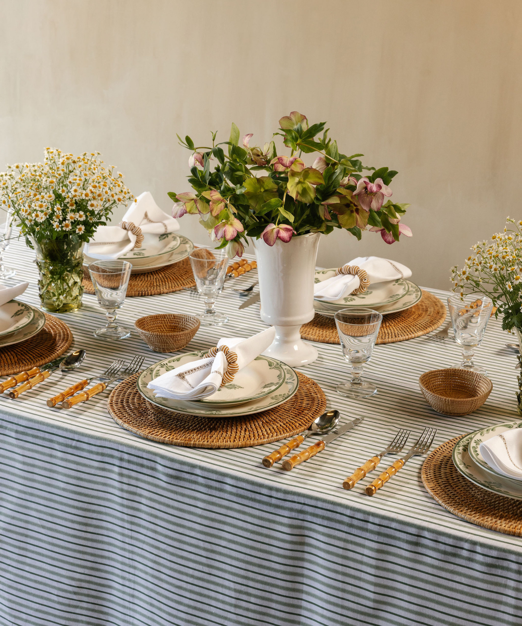 Matilda Woven Basket, Small, Table Lifestyle