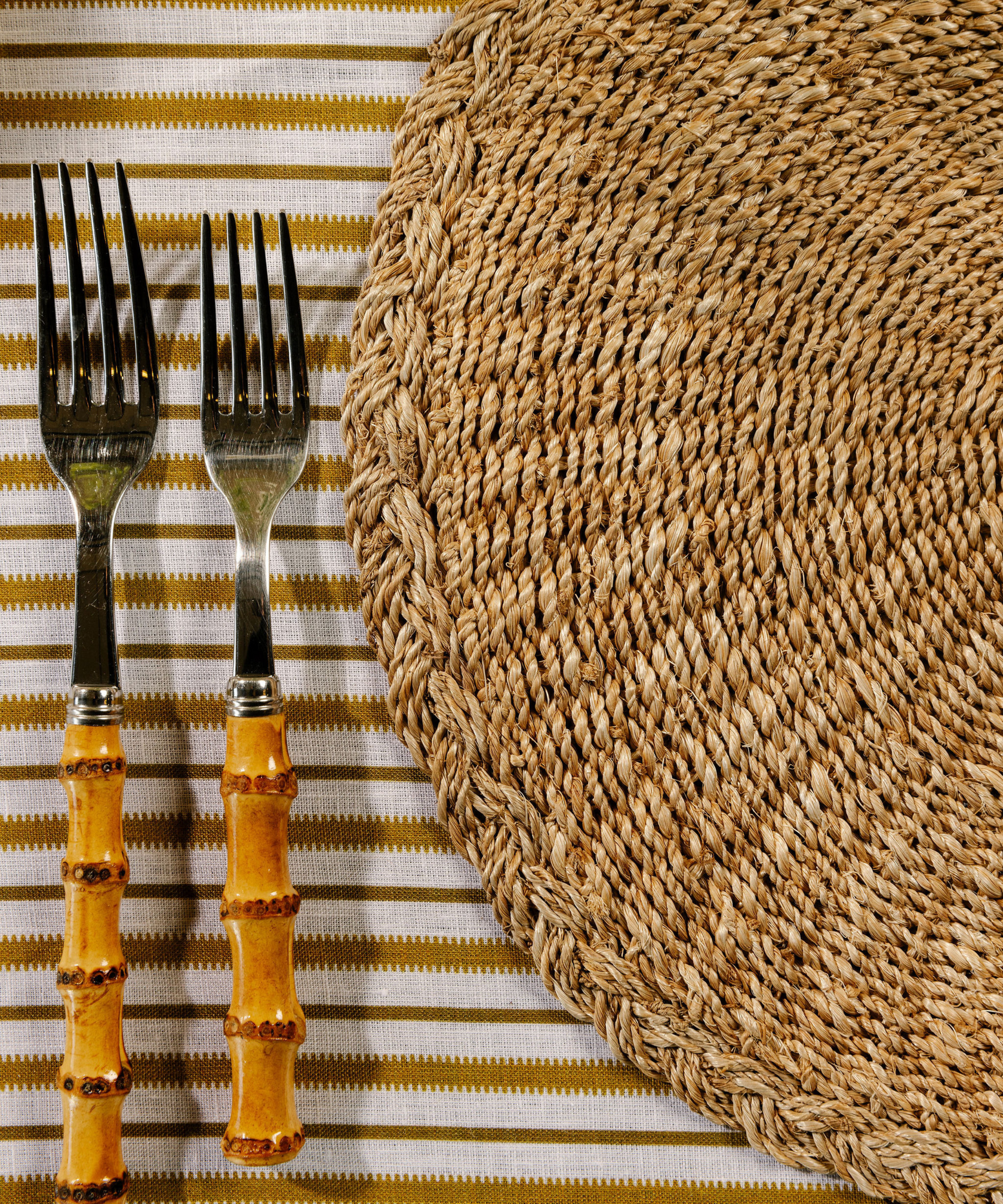 Braided Abaca Placemat, Natural