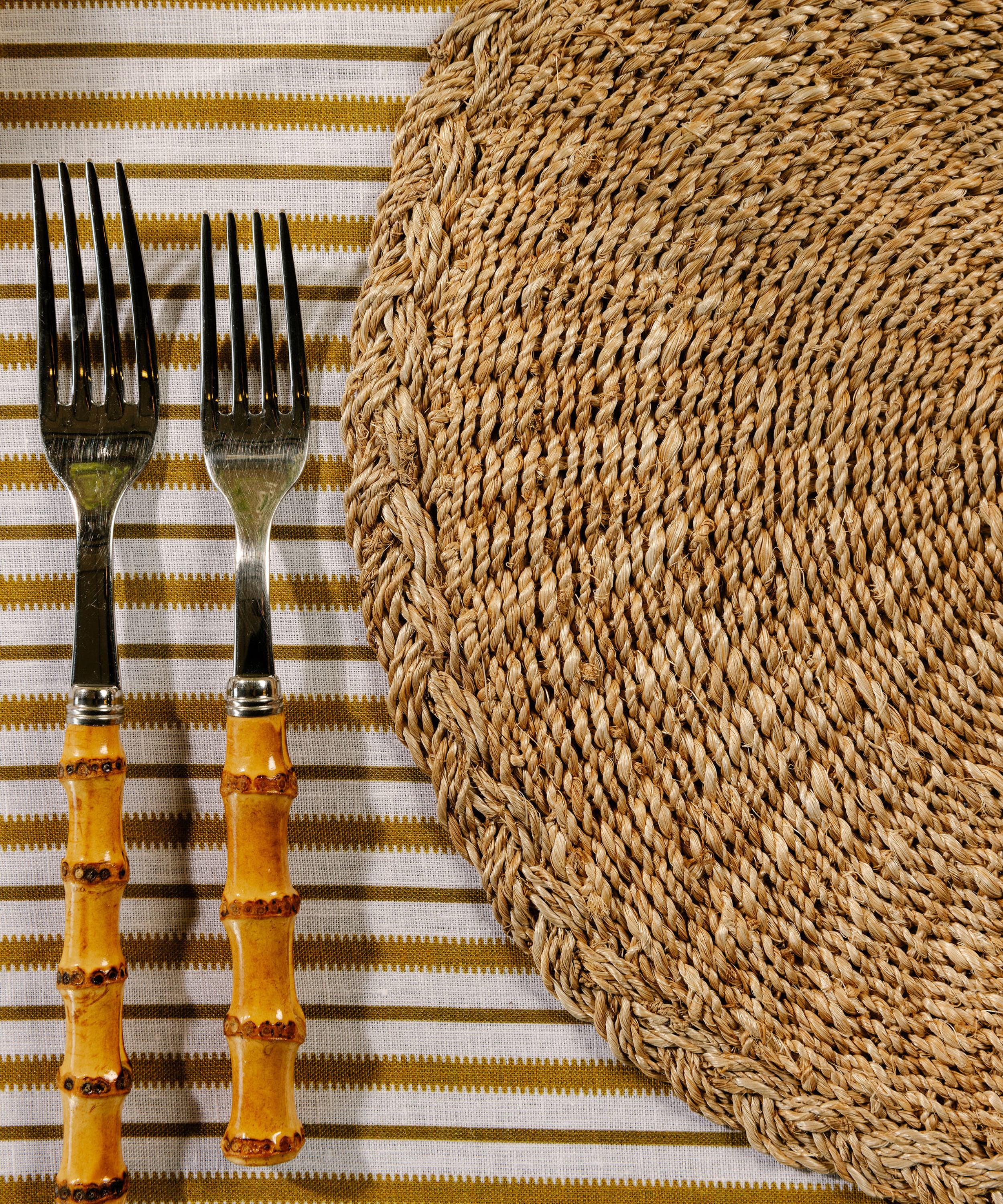 Braided Abaca Placemat, Natural