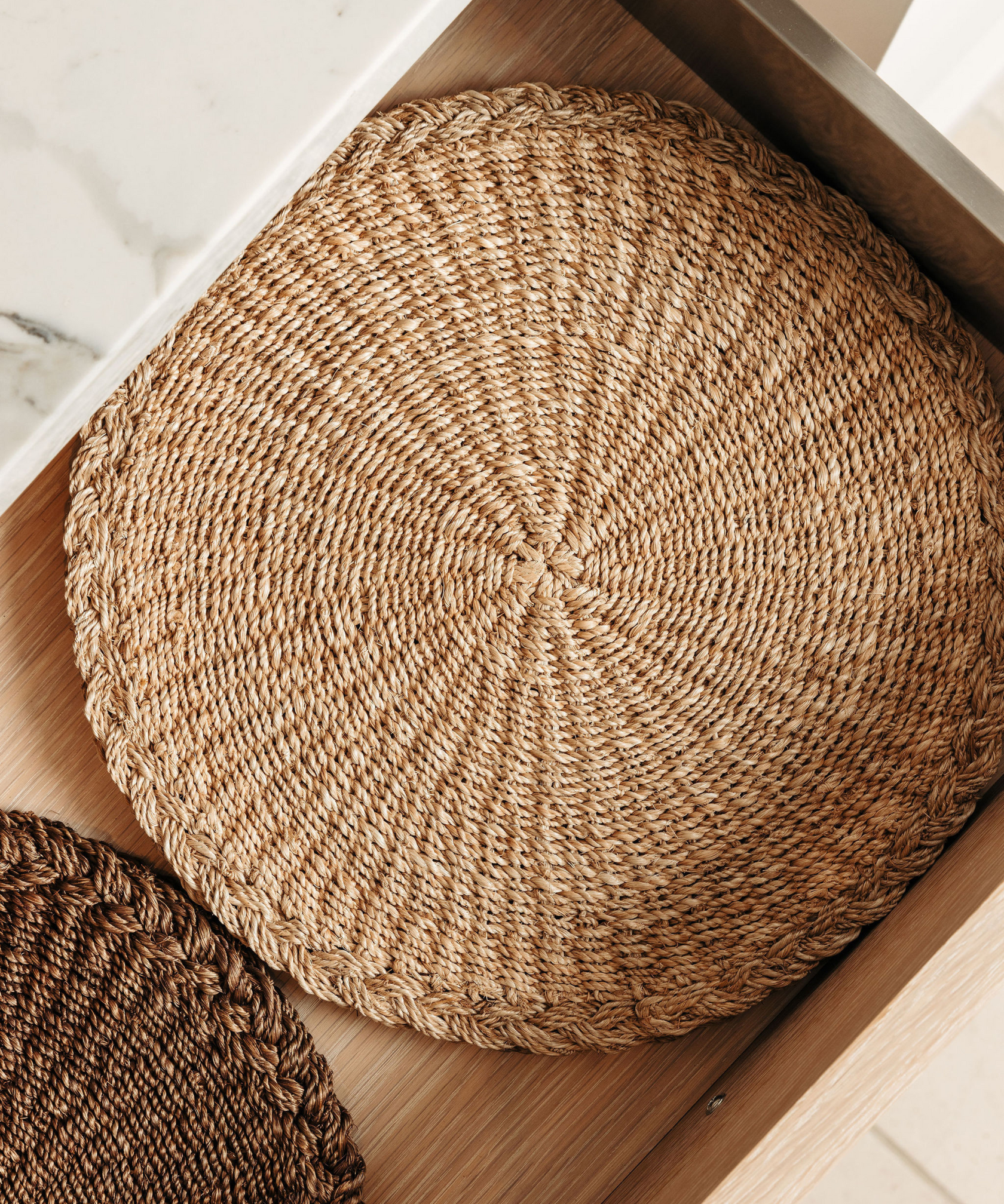 Braided Abaca Placemat, Natural