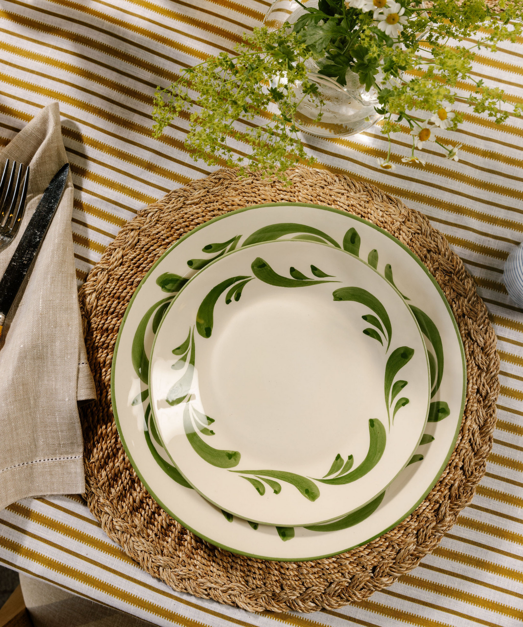 Braided Abaca Placemat, Natural
