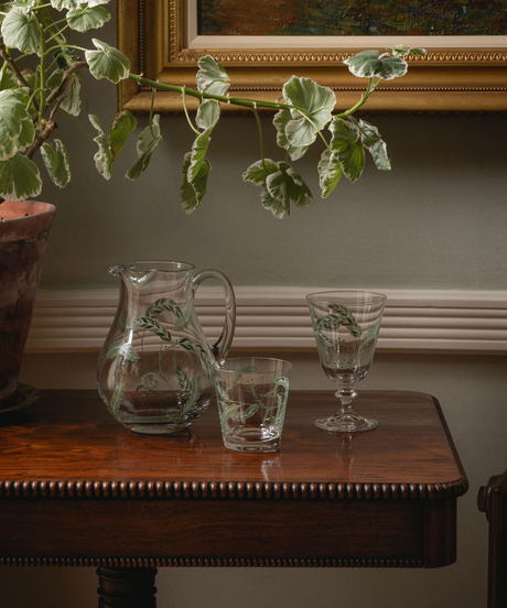 Prairie Handpainted Jug and Glassware