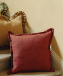 Rosalyn Linen Cushion, Saffron
