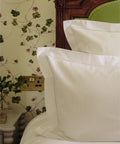 Porto Hemstitch Pillowcases, Straw, Lifestyle