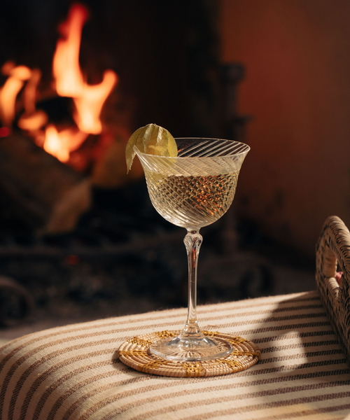 Twisted Cut Crystal Coupes (set of 6)