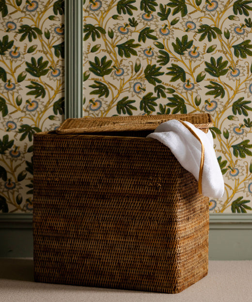 Rebecca Udall, Rectangular Rattan Laundry Basket, Natural