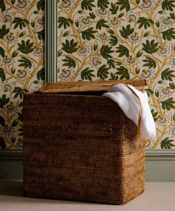 Rebecca Udall, Rectangular Rattan Laundry Basket, Natural