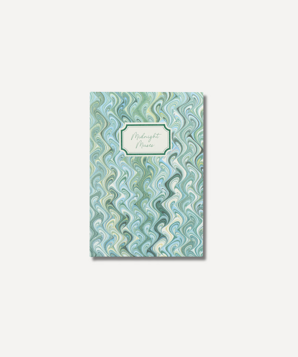 Rebecca Udall, Midnight Muses Notebook, Marble Blue/Green