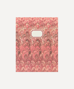 Rebecca Udall, Handbound Photo Album, Traditional Timeless Marble Red/Pink Design Front Cover