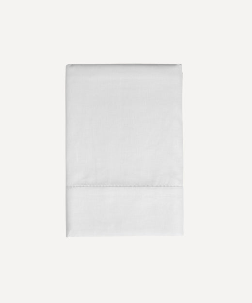 Rebecca Udall Classic Hemstitch Linen Tablecloth, White
