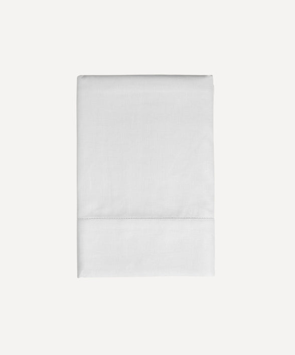Rebecca Udall Classic Hemstitch Linen Tablecloth, White