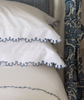Rebecca Udall, Thea Scalloped Bed Linen, Denim Blue Lifestyle