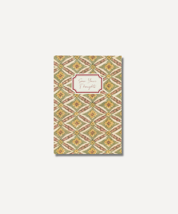 Rebecca Udall, Sow Your Thoughts Notebook, Traditional Timeless Floral Tile Pattern